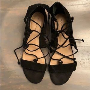 Tahari lace up gladiator sandal